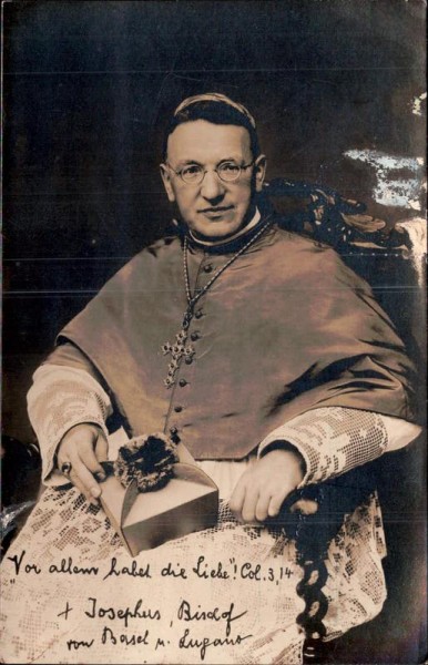 Josephus, Bischof von Basel und Lugano Vorderseite