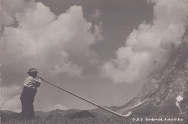 Grindelwald, Alphornbläser Vorderseite
