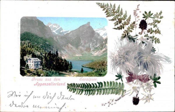 Gruss aus dem Appenzellerland, Seealpsee Vorderseite