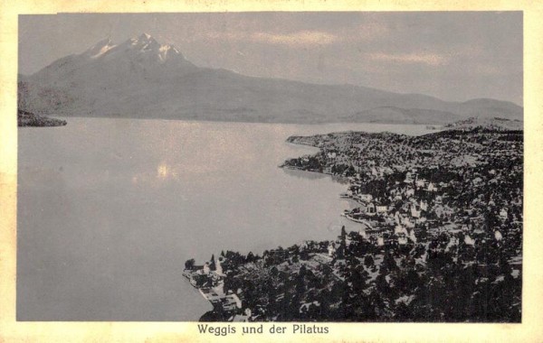 Weggis und Pilatus Vorderseite