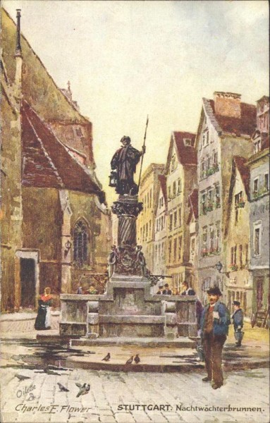 Stuttgart/Nachtwärterbrunnen Vorderseite