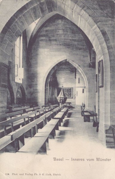 Basel - Inneres vom Münster