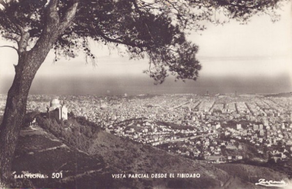 Barcelona, Vista Parcial el Tibidabo