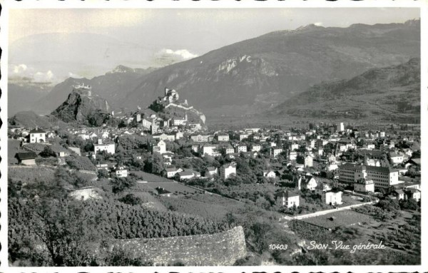 Sion, Vue générale Vorderseite