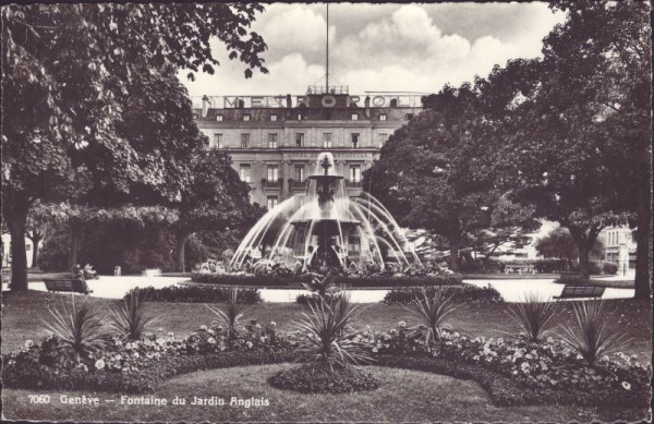 Genève, Fontaine du Jardin Anglais