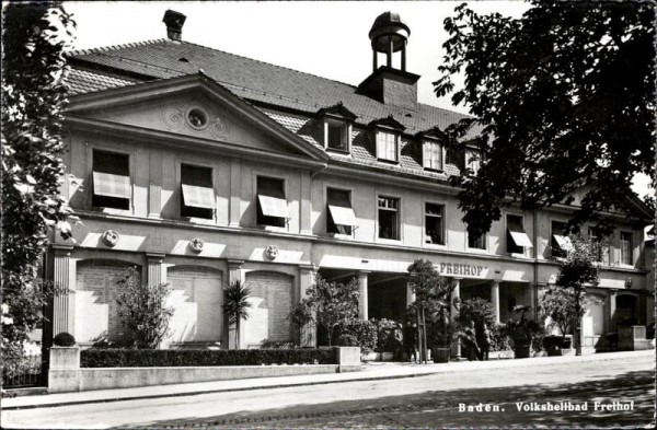 Baden - Volksheilbad Freihof Vorderseite