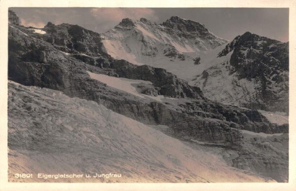 Eigergletscher u. Jungfrau Vorderseite