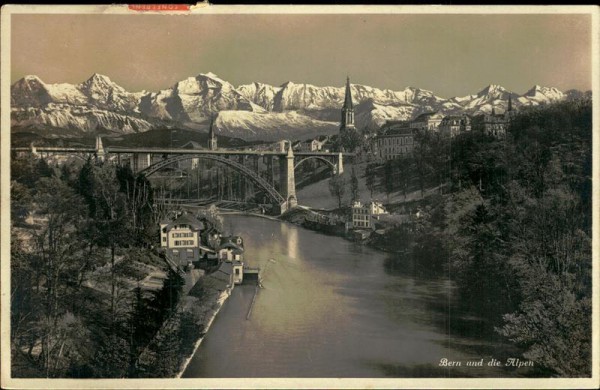 Bern und die Alpen Vorderseite