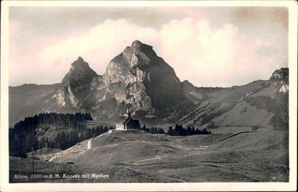 Stoos, Kapelle mit Mythen Vorderseite
