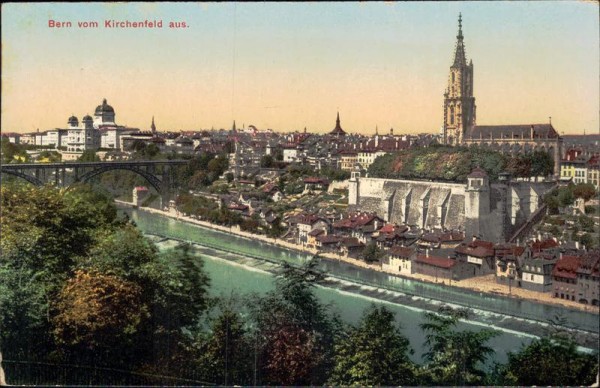 Bern vom Kirchenfeld aus Vorderseite