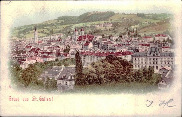 Gruss aus St.Gallen  Vorderseite