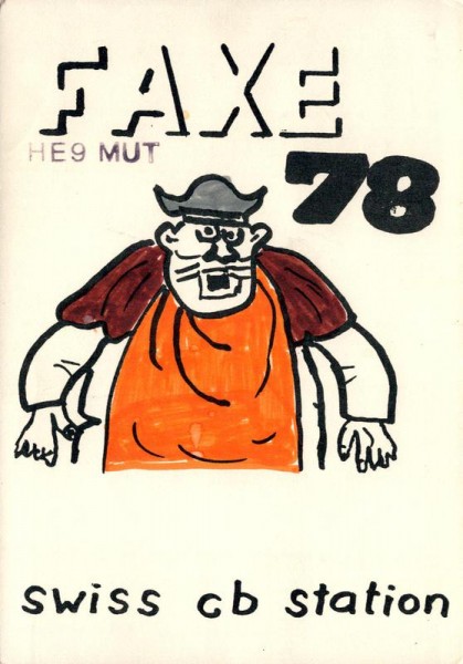QSL- Karte, Faxe 78, Winterthur Vorderseite