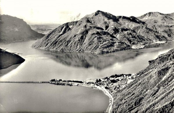 Lago di Lugano. Ponte di Melide Vorderseite