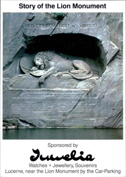 Story oft the Lion Monument Vorderseite