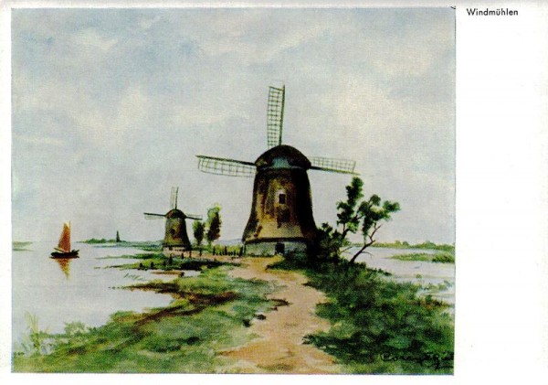Riet, C.F, Windmühlen Vorderseite