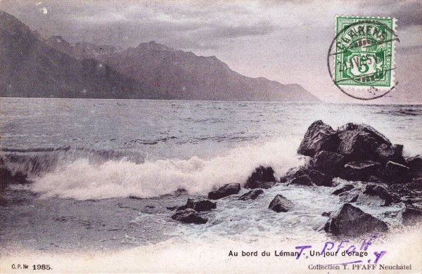 Au bord du Léman - Un Jour d'orage