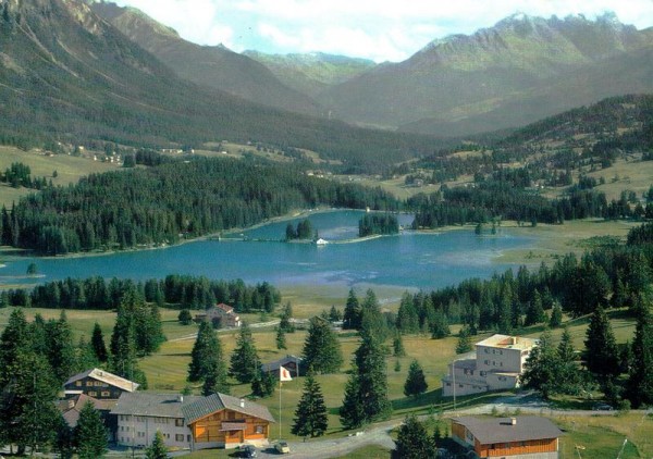 Heidsee mit Oberhalbsteiner Bergen, Lenzerheide-Valbella Vorderseite