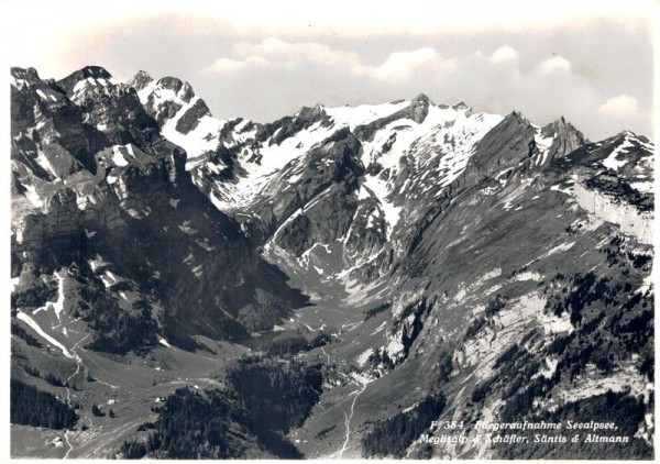 Seealpsee Meglisalp & Schäfler, Säntis & Altmann Vorderseite
