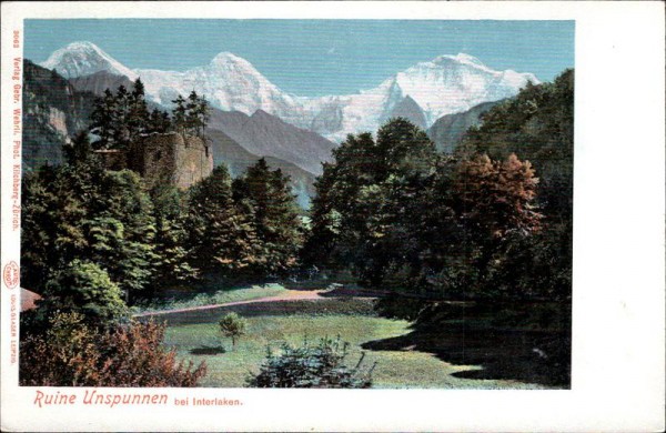 Ruine Unspunnen  Vorderseite