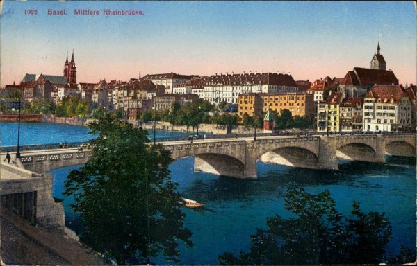 Basel/Mittlere Rheinbrücke. Vorderseite