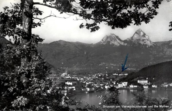 Brunnen am Vierwaldstättersee und die Mythen Vorderseite