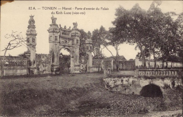 Tonkin, Hanoi - Porte d'entrée du Palais du Kinh - Luoc, Vietnam