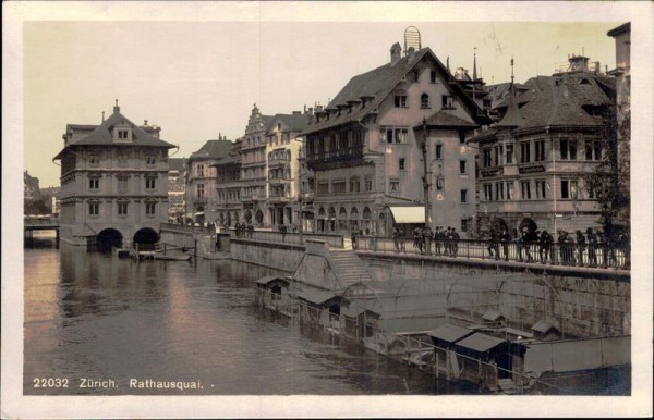 Zürich, Rathausquai Vorderseite