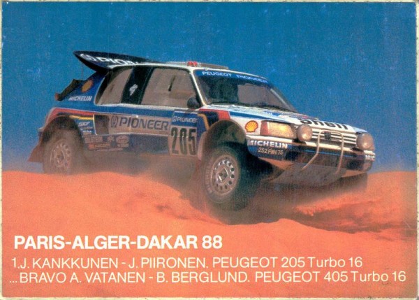 Paris-Alger-Dakar 88 Vorderseite