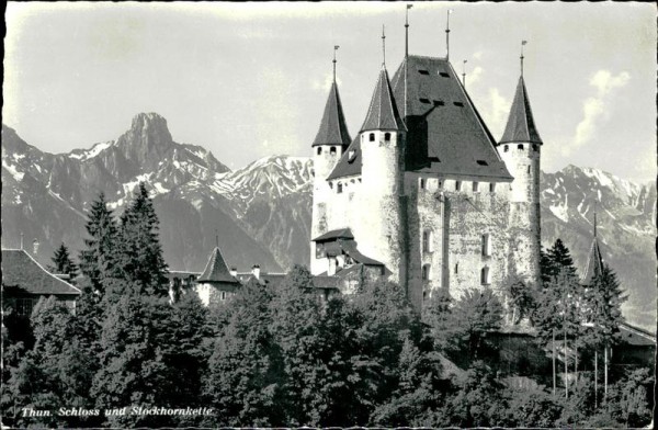 Thun - Schloss und Stockhornkette Vorderseite