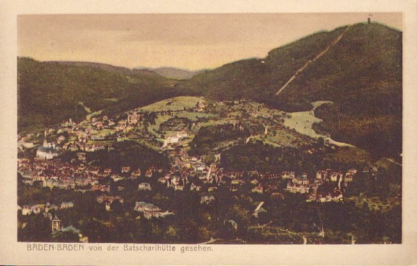 Baden-Baden von der Batscharihütte gesehen