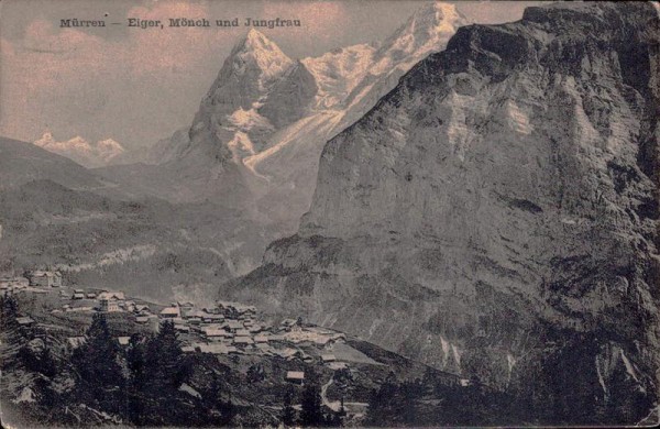 Mürren, Eiger, Mönch und Jungfrau Vorderseite