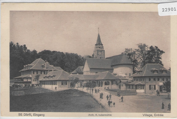 Schweiz. Landesausstellung Bern 1914 - Dörfli, Eingang - Village, Entree