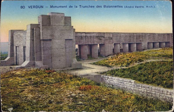 Verdun, Monument de la Tranchée des Baionettes