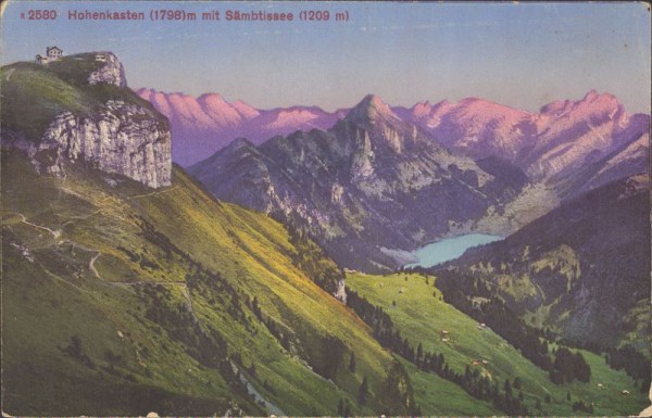 Hohenkasten (Hoher Kasten) mit Sämbtissee (Sämtisersee)