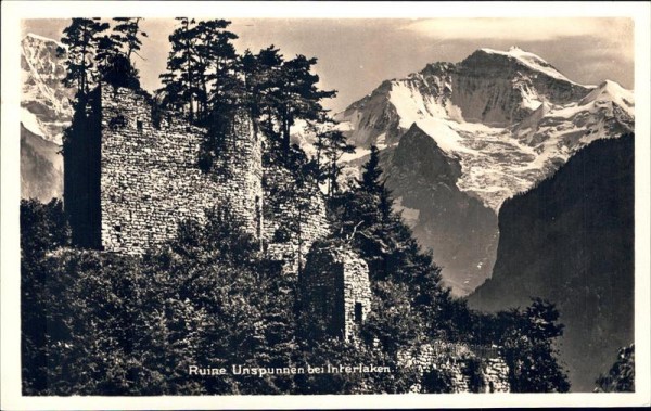 Ruine Unspunnen bei Interlaken Vorderseite