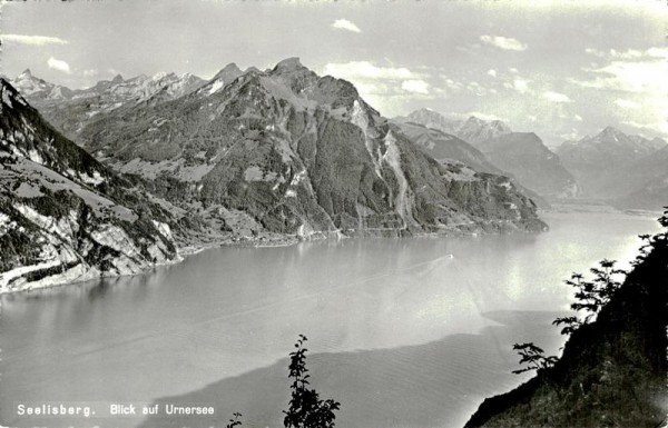 Blick auf Urnersee, Seelisberg um ca.1958 Vorderseite
