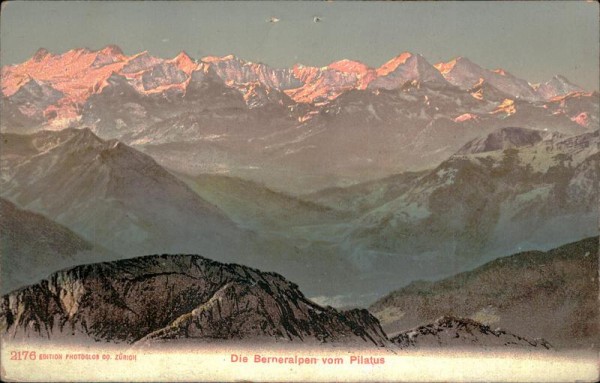 Die Berneralpen vom Pilatus Vorderseite