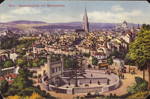 Bern, Generalansicht mit Bärengraben