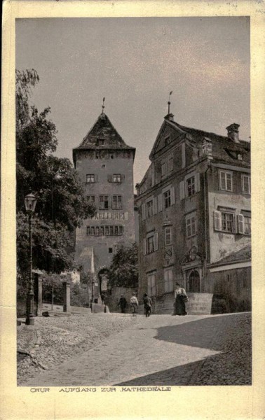 Aufgang zur Kathederale, Chur Vorderseite