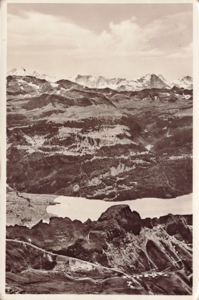 Blick von Rothorn gegen Oberstaffel und Jungfraugruppe