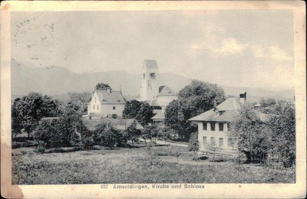 Amsoldingen - Kirche und Schloss Vorderseite