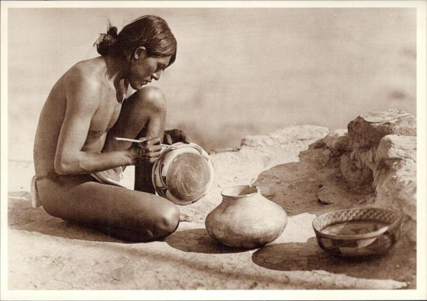 The Pottery maker, Hopi,  REPRODUKTION Vorderseite