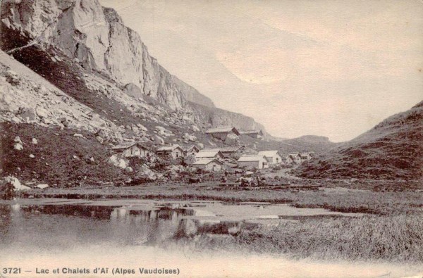 Lac et Chalets d'Ai (Alpes Vaudoises) Vorderseite