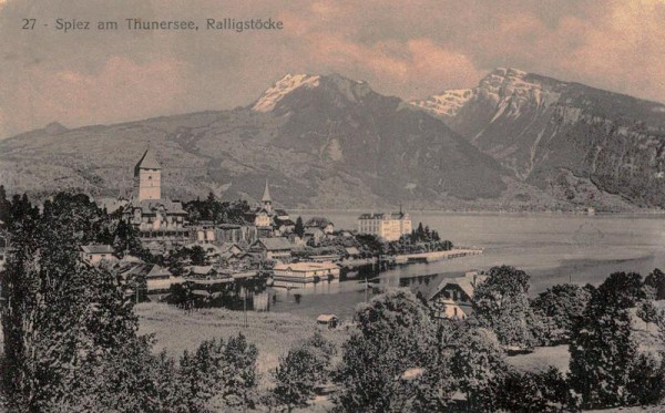 Spiez am Thunersee - Ralligstöcke Vorderseite