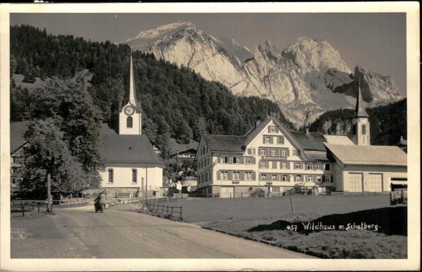Wildhaus mit Schafberg. Vorderseite