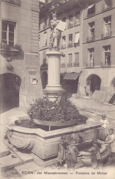 Bern: der Mosesbrunnen - Fontaine de Moïse