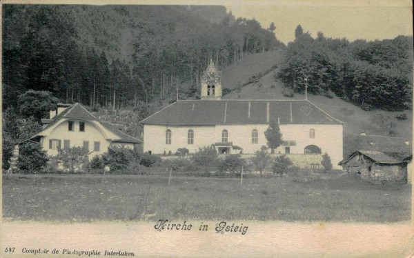 Kirche in Gsteig Vorderseite