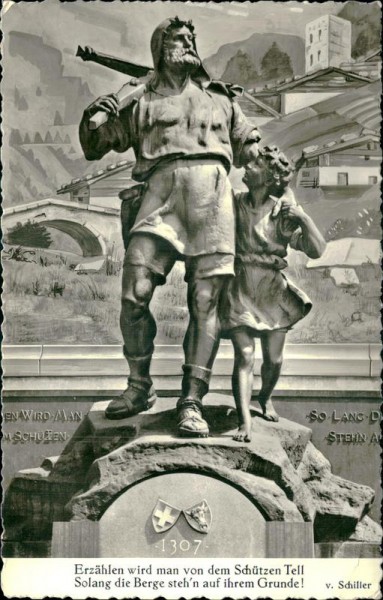 Altdorf. Telldenkmal Vorderseite