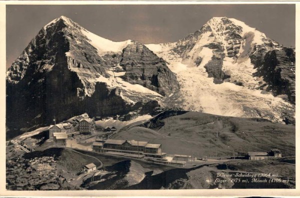 Kleine Scheidegg mit Eiger, Mönch Vorderseite