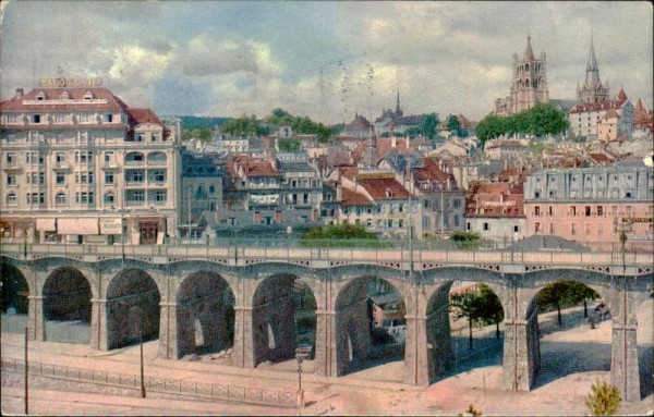 Lausanne - Le grand pont Vorderseite